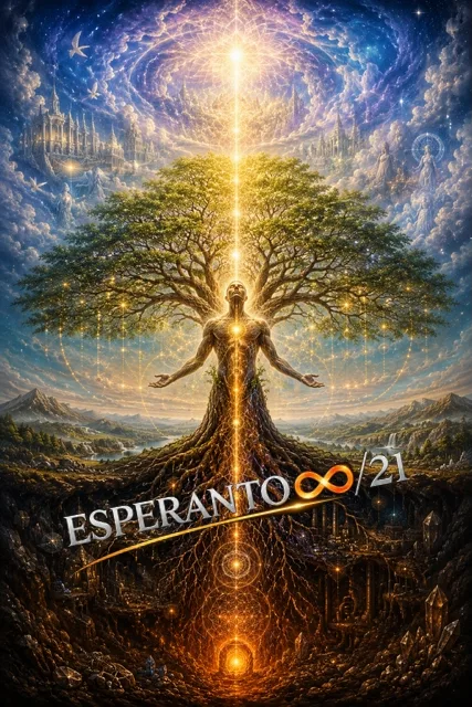 Tree of life between heaven and earth