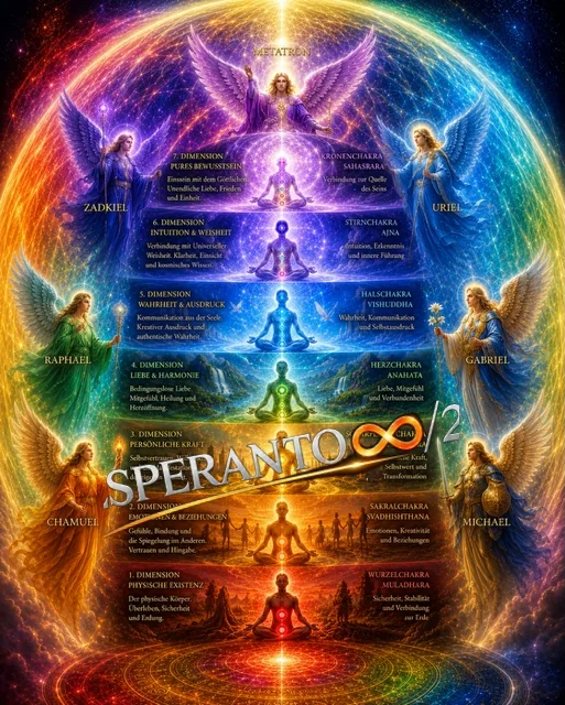 Seven dimensions and angels